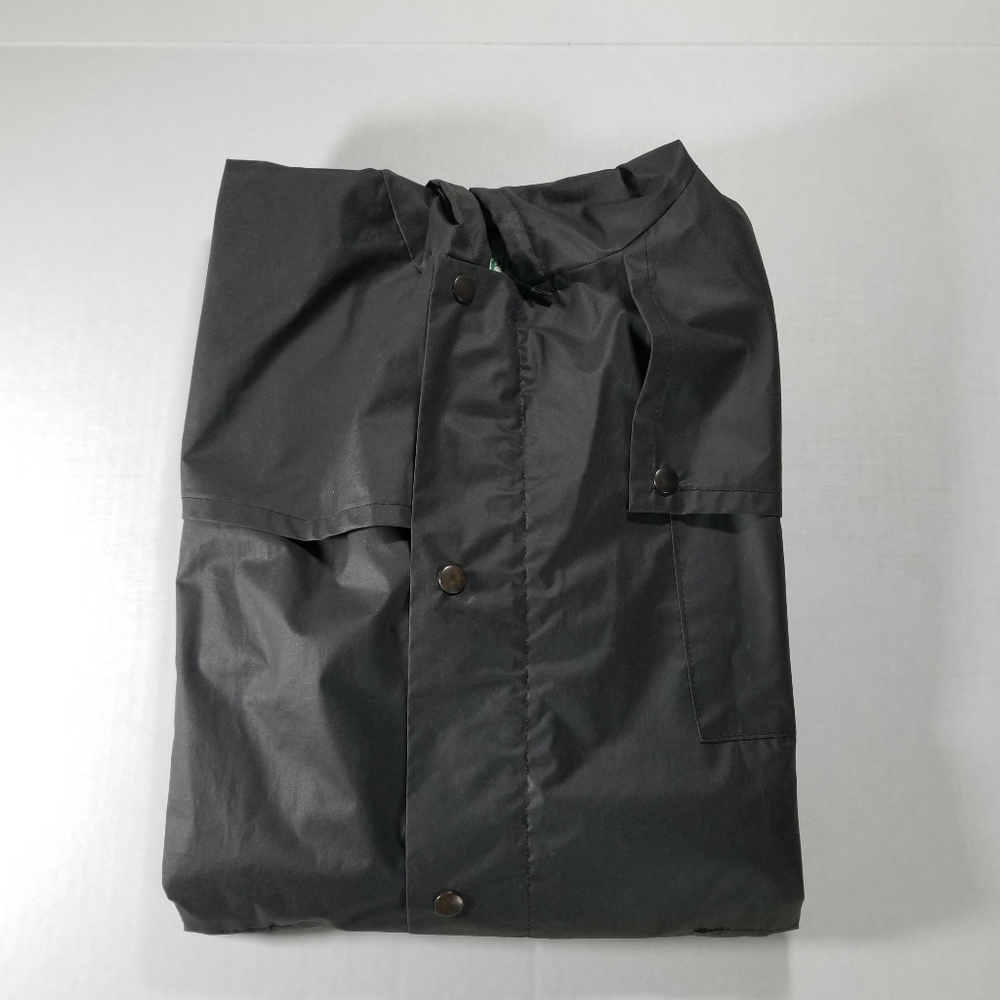 WK Backhouse Wax Jacket Mens Size Small  Brown Waxed Outdoor Stockman Coat